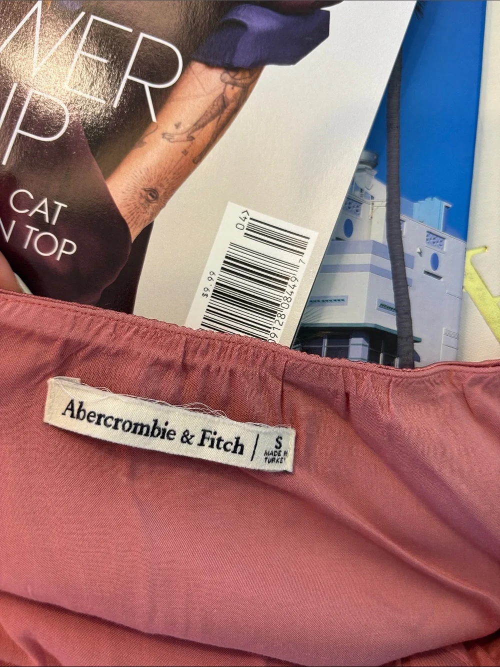 Abercrombie & Fitch Dusty Rose Halter Maxi Dress